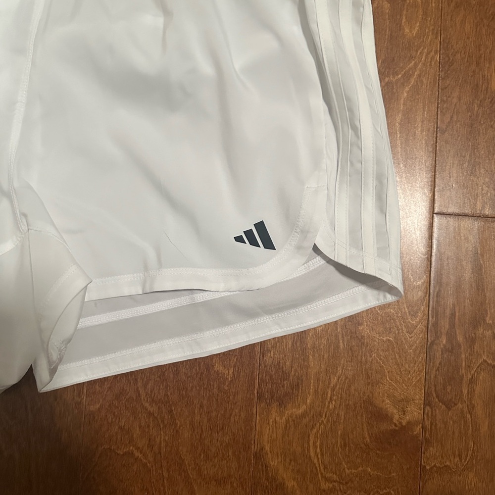 Adidas White Athletic Pacer Shorts. NWT. Size L. - Picture 5 of 5